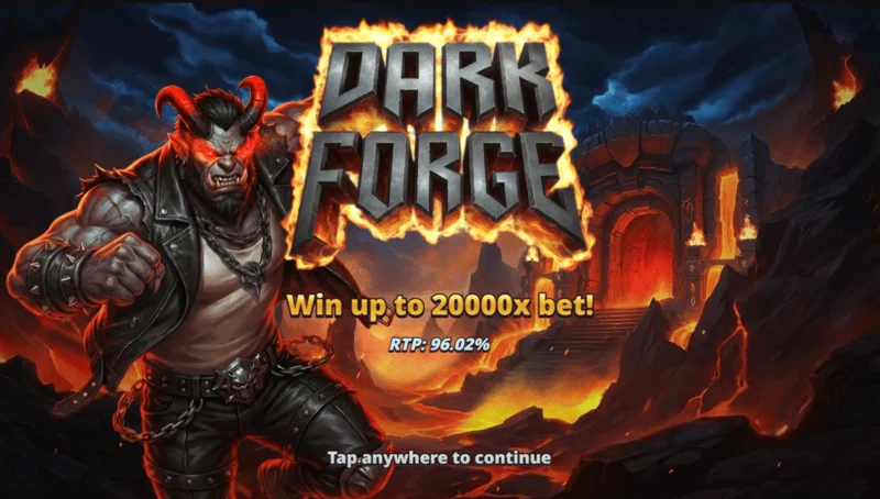 Dark Forge - menu khởi động với chủ đề lò rèn địa ngục